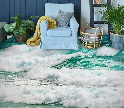 £168 • Buy 3D Surf Foam 17980NA Floor WallPaper Murals Wall Print 5D AJ WALLPAPER UK Fay