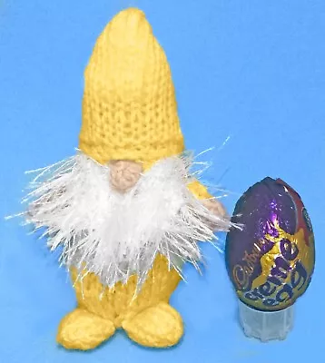 KNITTING PATTERN  - Easter Gonk Gnome Chocolate Cover Fits Creme Egg • £3.25