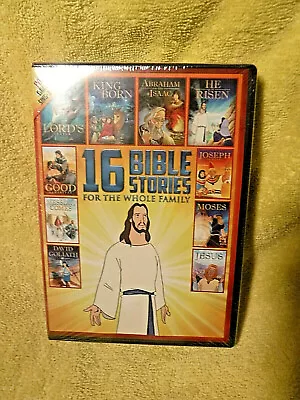 New/sealed Dvd Set 16 Animated Bible Stories For Whole Family Jesus Cover - Nest • $31.95