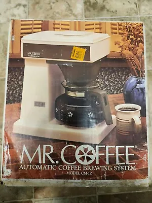 VINTAGE Mr. Coffee 10 Cup Automatic Coffee Maker White CM-1Z 1967 TESTED WORKS! • $89.99