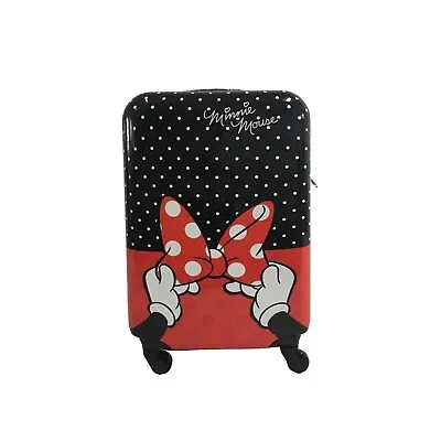 New Disney Minnie Mouse Luggage Hard Side Tween Spinner Carry-On Trolly-21  • $119.01