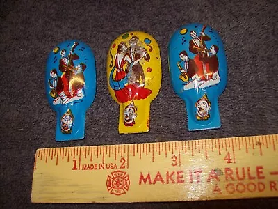 Vintage Lot Of 3 Tin Toy Litho Party Noise Makers Clickers U.S. Metal Toy Mfg. • $14.99