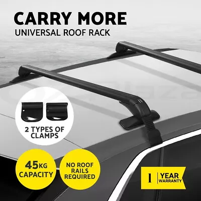 Universal Car Roof Rack Cross Bars 90cm Aluminium Adjustable Lockable 45kg • $55.95