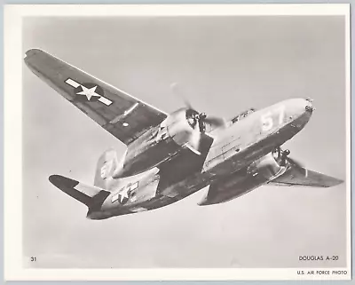 Photograph Douglas A-20 Havoc WWII Medium Bomber Vintage Military Aviation 8x10 • $7.50