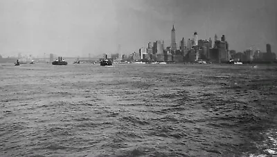 £26.35 • Buy Original B&W Negatives 1920 New York Skyline East River  Photo Negative 