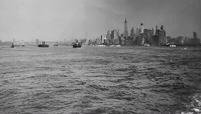 £26.35 • Buy Original B&W Negatives 1920 New York Skyline East River  Photo Negative 