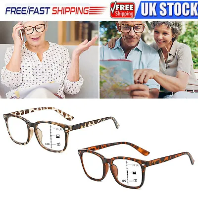 Progressive Multifocal Reading Glasses Varifocals Reader Eyeglasses +1.0-+4.0 UK • £7.99