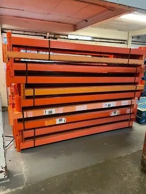 Used Hilo Premierack Pallet Racking Beams 2400mm X 89mm X 40mm Orange • £21