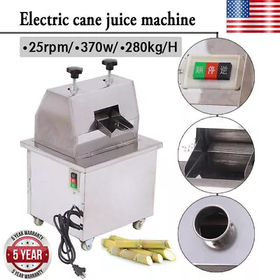 Commercial Electric Sugar Cane Juicer Grind Press Machine Desktop Extractor Cast • $405