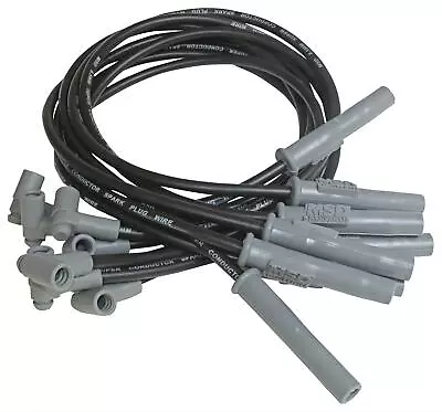 MSD Spark Plug Wires Spiral Core 8.5mm Black 180 Deg Boots Chevy GMC 454 Set • $133.95