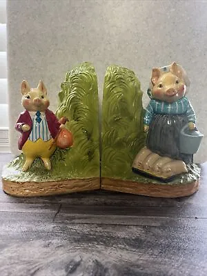 Schmid Beatrix Potter Aunt Pettitoes Book End Children Nursery - Peter Rabbit • $25.95