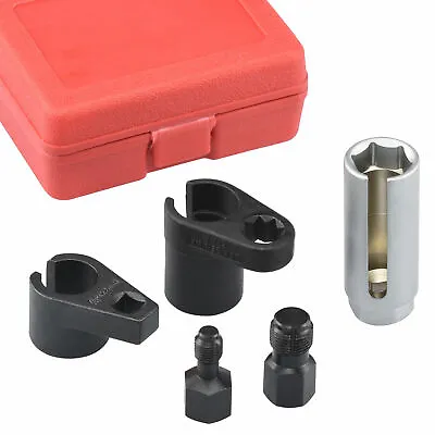 Oxygen Sensor Socket | 5pc O2 Thread Chaser Install Offset Wrench Vacuum M12 M18 • $18.76