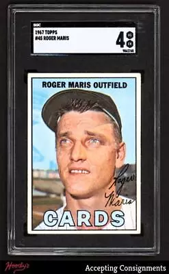 1967 Topps #45 Roger Maris Cardinals SGC 4 VG-EX • $0.99