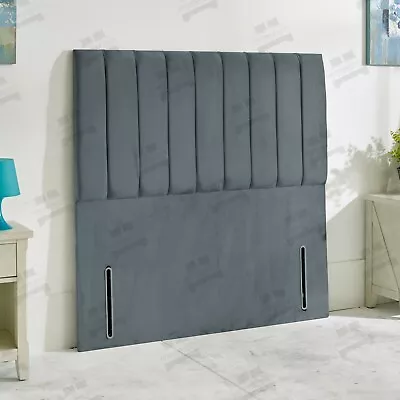 £99.95 • Buy Vertical Lined Headboard Upholstered Tall Vertical Floor Standing Headboard 51 