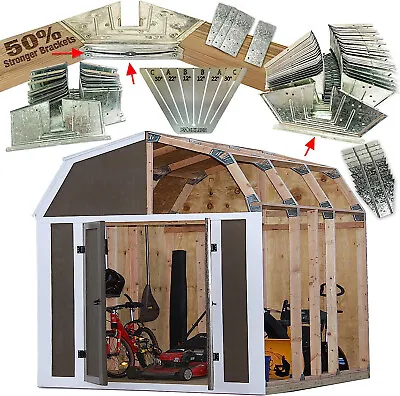 EZBUILDER 50 Structurally Stronger Truss Design Easy Shed Kit Builds 6in–14in • $139.99