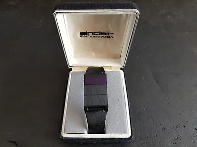Rare Vintage Sinclair Electronic Black Watch 1975 (vgc Boxed) • $372.03