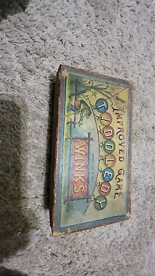 Antique McLoughlin Bros. Tiddledy Winks Improved Game • $50