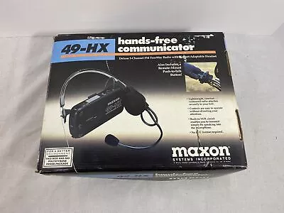 Maxon Systems Inc Hands-Free Two-Way Radio Communicator (49-HX) W/ Manual • $15.99