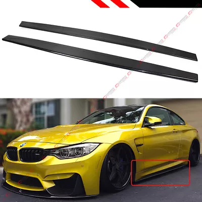 For 2015-19 BMW M4 & F80 M3 Carbon Fiber Performance Style Side Skirt Extension • $269.99