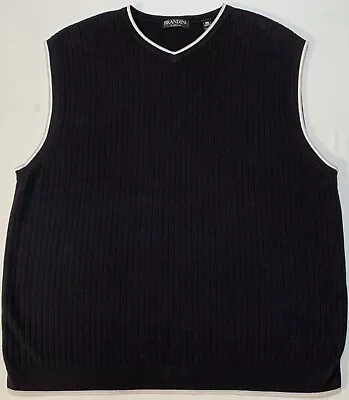 Brandini Le Collezioni Australia Golf Sweater Vest V-Neck XL Black Chest 43” EUC • $16.99