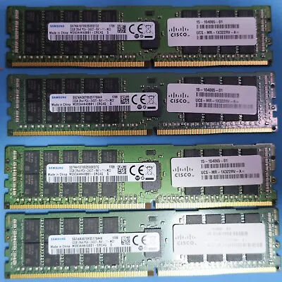128GB (4x 32GB) DDR4 2400T ECC Server Ram Memory M393A4K40BB1-CRC4Q Samsung • $239