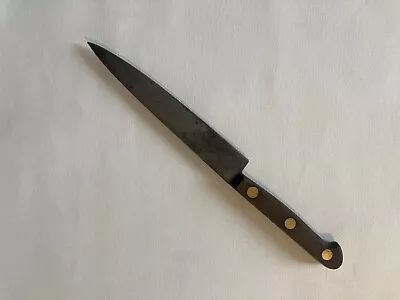 Vtg 6  Blade SABATIER Carbon Steel Chefs Knife France FULL TANG WOODEN HANDLE • $120