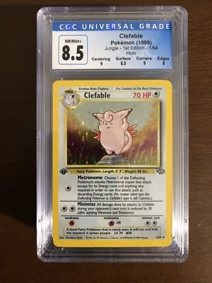 $80 • Buy Pokemon Jungle 1999 Holo 1st Edition Clefable  1/64 CGC 8.5