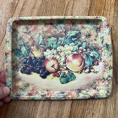 Daher Decorated Ware Long Island Made In England VTG 1970s Tea Tray Metal Fruit • $12.22