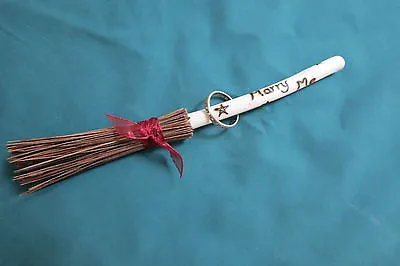 'MARRY ME' ~ Marriage Proposal Broom - Just Add Ring! Wicca ~ Handfasting • £4.75