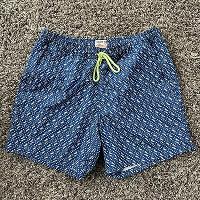 J.Crew Crew 6'' Stretch Swim Trunk In Maze Print With ECONYL® Nylon Mens Medium • $24.95