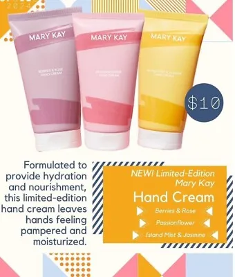 Mary Kay  LTD. Ed. Spring 2024 Lotion Hand Cream Choose Your Scent Fast Shipping • $10