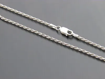 Sterling Silver Rope Chain 925 Diamond Cut Rope Italy 1.75mm2mm 3.5mm 5mm • $15.99