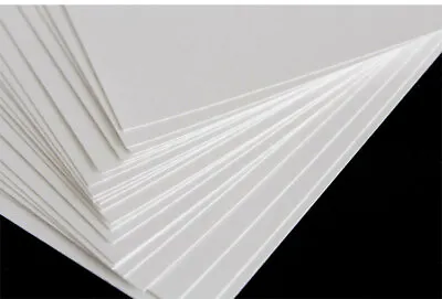 A4 Or A5 WHITE GLOSS & SATIN CARD 200 250 300 & 350 Gsm For LASER PRINTERS • £2.52