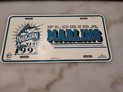 Florida Marlins License Plate Car Tag Inaugural Year 1993 • $7.99