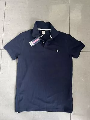 Men’s Jack Wills Navy Polo T-shirt Size Medium Rrp £35 • £19.99