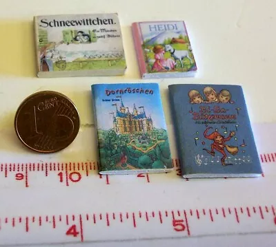 £3.64 • Buy 1813# Small Decorative Book Set With 4 Books - Dollhouse - Dollhouse - M 1zu12