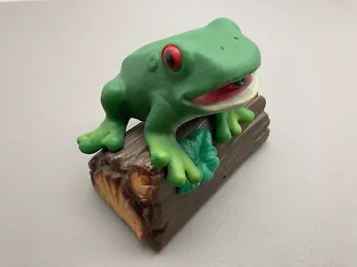 Vintage Gemmy Motion Sensor Frog On Log Animated Singing Croaking Works Video • $49.95