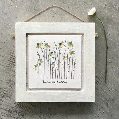 £6.95 • Buy East Of India Wooden Flower Picture - 'You Are My Sunshine ....