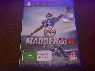 Madden NFL 16 EA Sports  ( PS4 Game ) • $11.50
