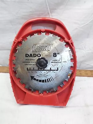 Freud Stack Dado Table Saw Blade Set SD208 W/Case Holder Tool Stacked Chipper • $59.99