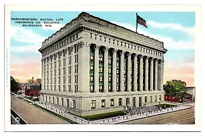 Antique Northwestern Mutual Life Insurance Co. Building Milwaukee WI Postcard • $4.99