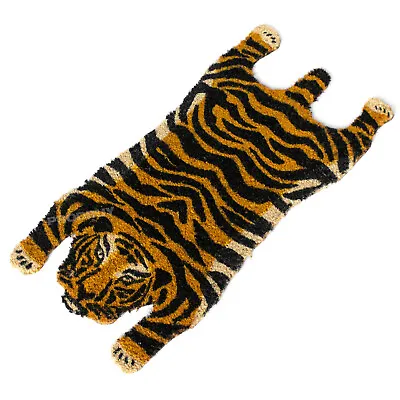 £23.95 • Buy Large 75cm Tiger Big Cat Coir Doormat Indoor Outdoor Boot Shoe Front Door Mat