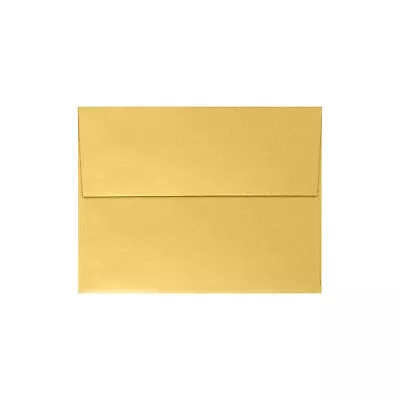 LUX A4 Invitation Envelopes (4 1/4 X 6 1/4) 50/Pack Gold Metallic (4872-07-50) • $17.81