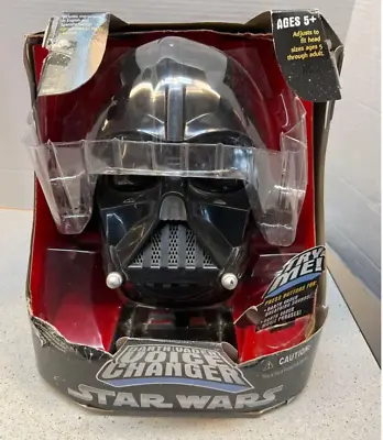 HTF Star Wars Darth Vader Voice Changer Helmet 2004 Black Full Size • £77.13