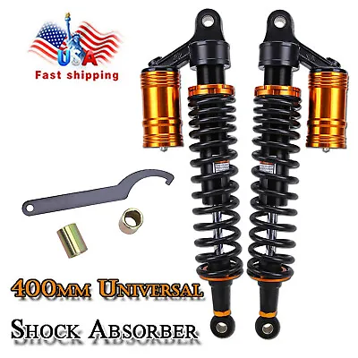 For Yamaha Raptor 700R 700 660R YFZ450 400MM ATV Shocks Absorbers Adjustable US  • $116.51