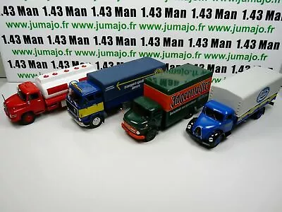 Lot Of 4 Truck Trucks Truck 1/43 DéAgostini IXO Magirus MAN Esso Mercedes VOLVO F88 • $42.52