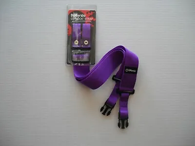 $26 • Buy Dimarzio Short Nylon Cliplock Strap 2 Inch Wide Purple Short Dd2200s