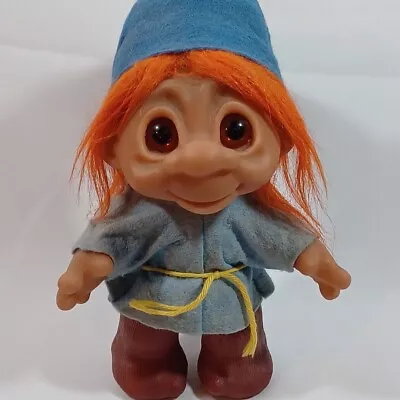 Vintage Troll Doll 1980 DAM 24-4 Denmark Orange Hair • $26.95