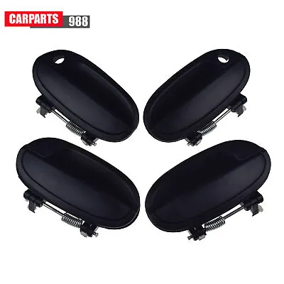 Black Exterior Door Handles Front / Rear For Daewoo Matiz Chevy Spark 2006-2009 • $16.15