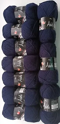 500g Feria Adele NAVY BLUE  Knitting /Crochet Yarn 4ply 10 X 50g  All New Balls  • £6.49